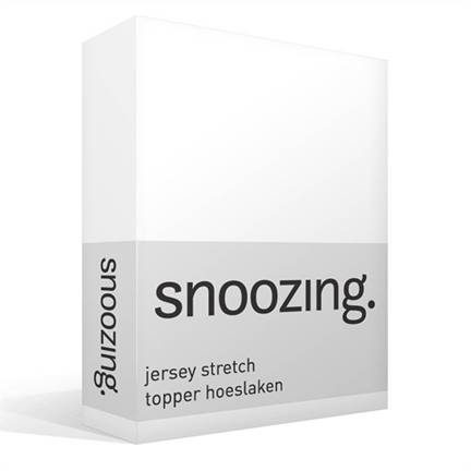 Snoozing jersey stretch topper hoeslaken